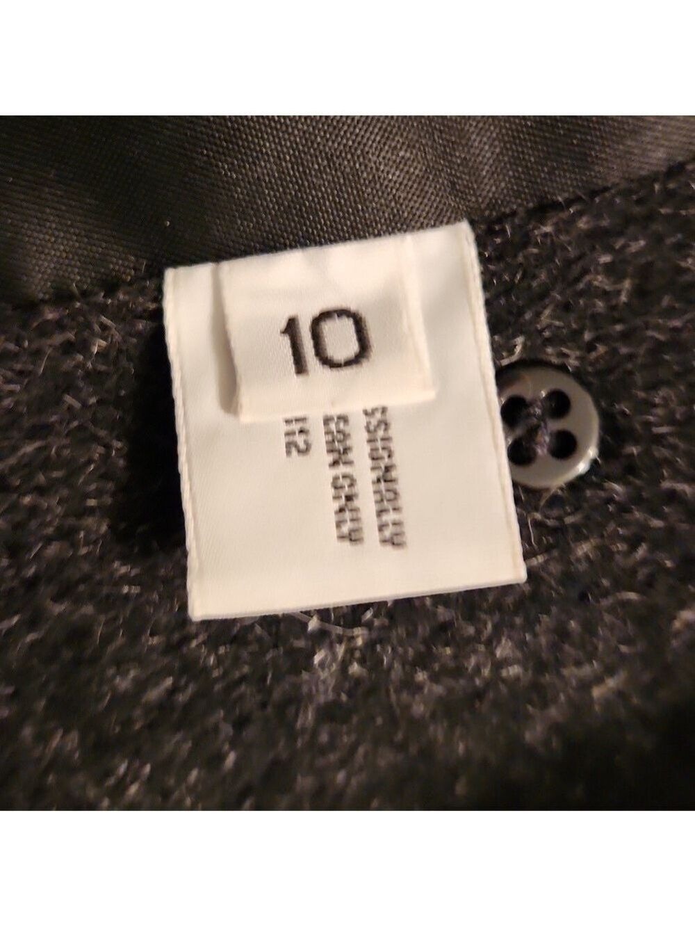 Forecaster of Boston Pure Wool Mohair PeaCoat Size: 10 Charcoal gray mid length - Picture 9 of 15